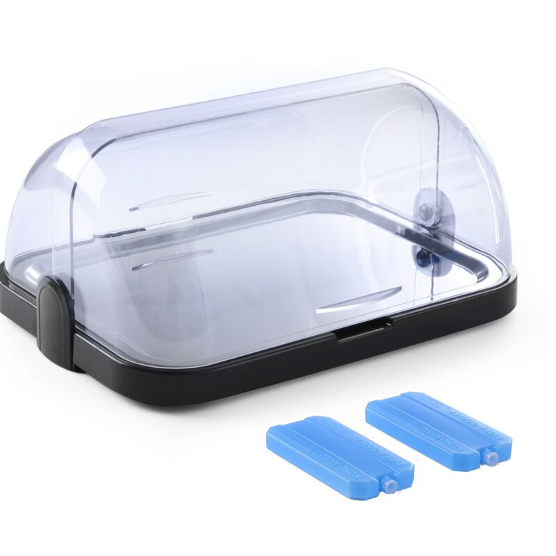 foto del prodotto vetrina per alimenti refrigerata con inserti 44x32x20,5 cm hendi 871805