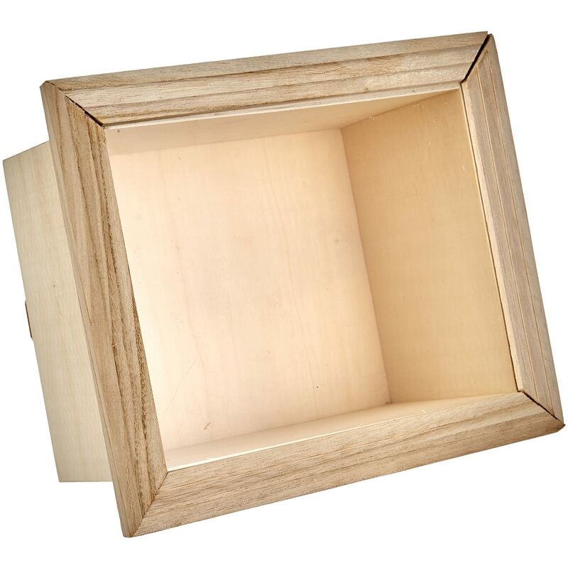 foto del prodotto vetrina per miniature in legno, 23,5 x 28,5 x 14 cm, marrone, 23.5 x 28.5 x 14 cm artemio