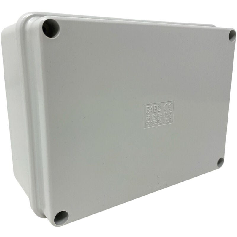 foto del prodotto vetrineinrete 2 scatola di derivazione rettangolare box con coperchio con viti con pareti lisci tenuta stagna ip56 150xx110x70 mm