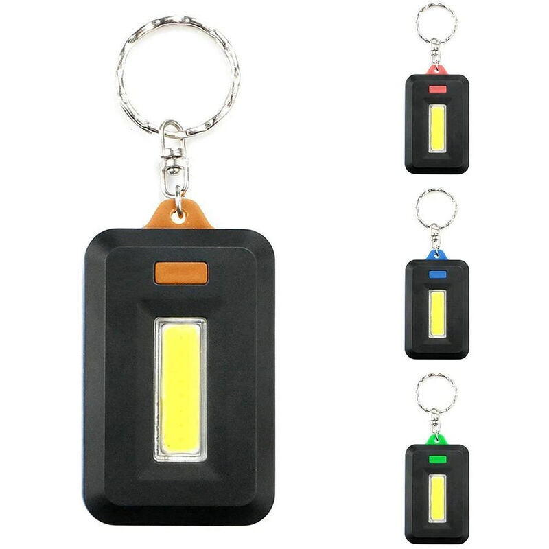 foto del prodotto vetrineinrete 2 torcia led cob portatile 3 modalit di luce portachiavi torcetta tascabile vari colori