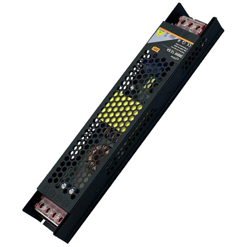 foto del prodotto vetrineinrete alimentatore slim stabilizzato 24v 300 watt switch trasformatore 12.5 mha per videosorveglianza e led