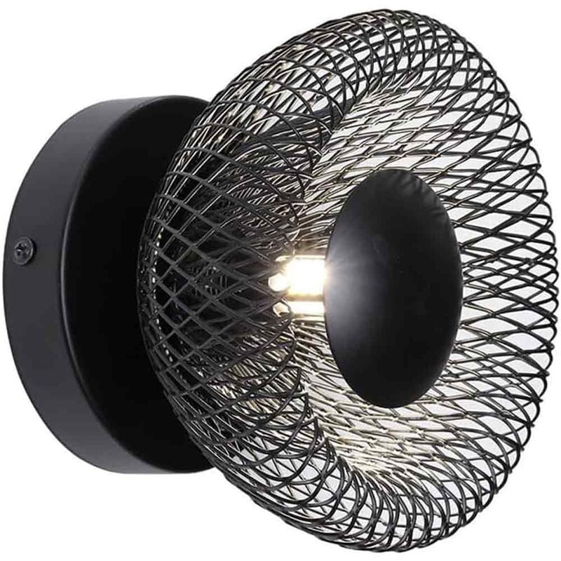 foto del prodotto vetrineinrete applique a parete in stile industrial lampada da muro decorativa in metallo per camera da letto soggiorno attacco g9