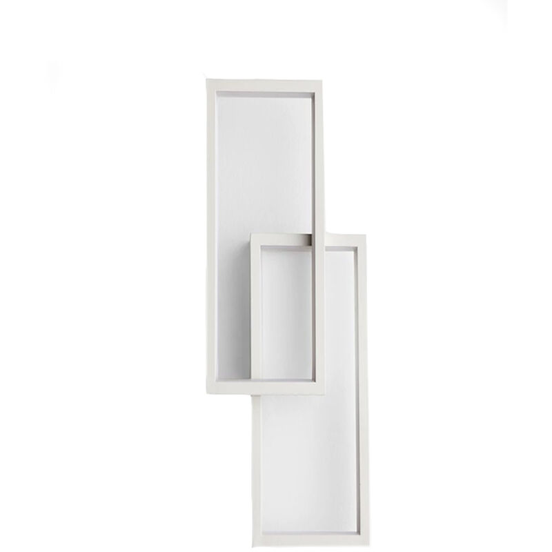 foto del prodotto vetrineinrete applique da parete lampada a led doppio rettangolo 32 watt luce bianca 6500k
