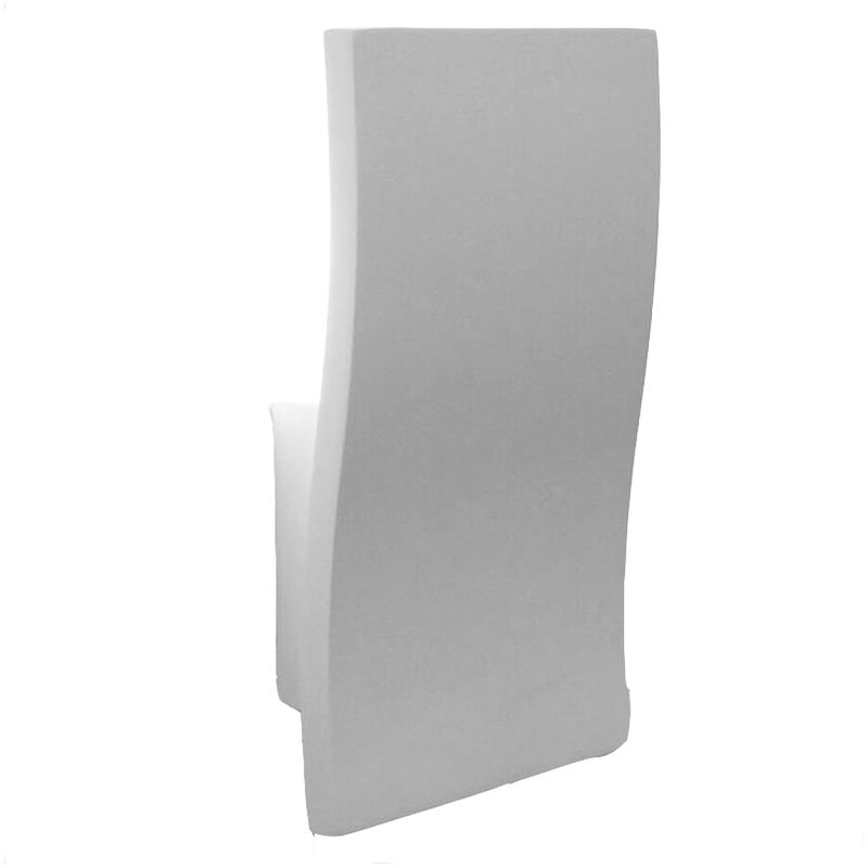 foto del prodotto vetrineinrete applique in gesso rettangolare ondulato lampada da parete verniciabile attacco e14