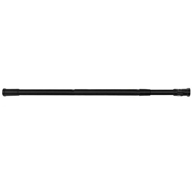 foto del prodotto vetrineinrete bastone nero per tenda estensibile telescopica asta appendiabiti per armadio allungabile regolabile da 140 a 260 cm