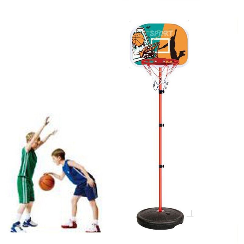 foto del prodotto vetrineinrete canestro basket altezza regolabile con tabellone palla per bambini medium 94938