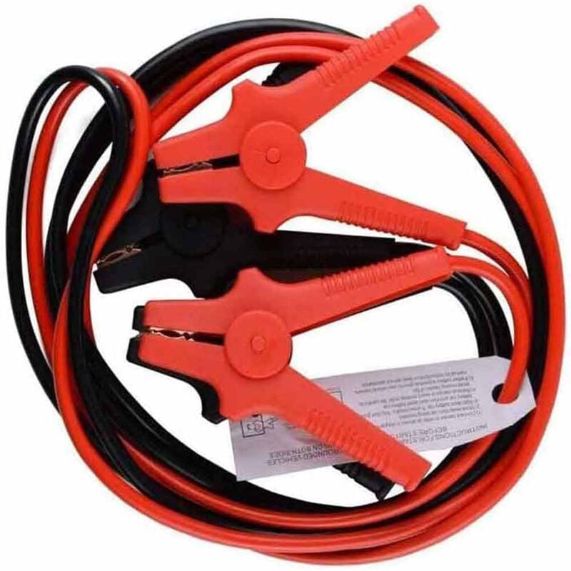 foto del prodotto vetrineinrete cavi batteria 220 ampere per avviamento emergenza motore auto e camper pinze 3 metri 220a sezione 16 mm 