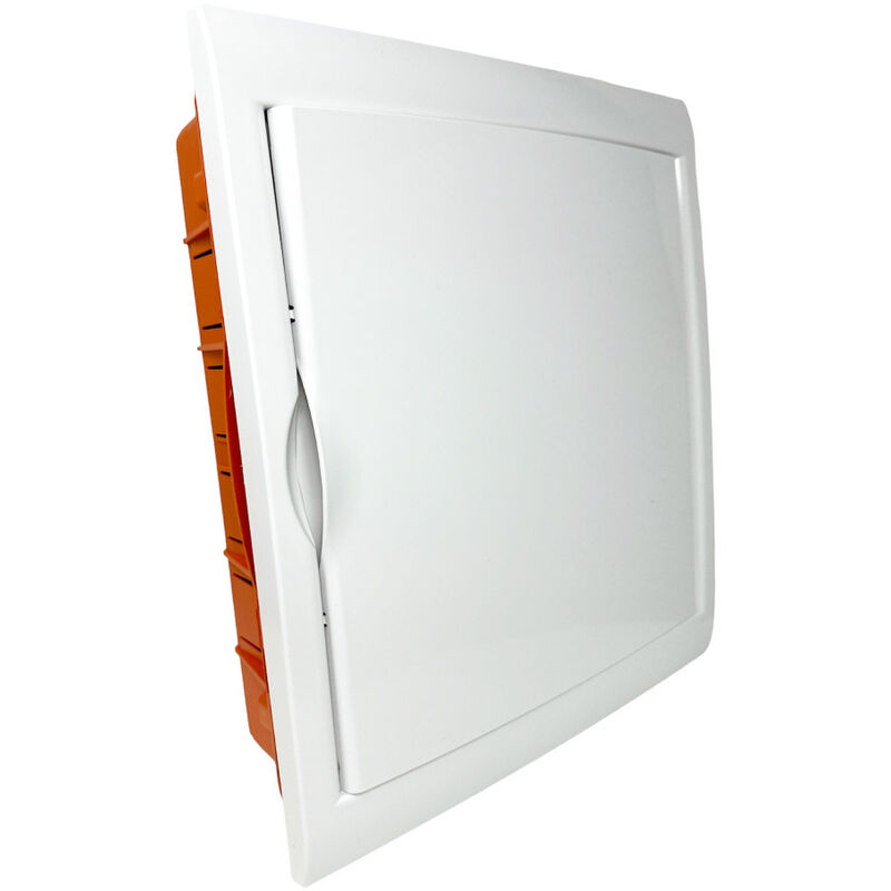 foto del prodotto vetrineinrete centralino da incasso 24 moduli quadro elettrico con cornice e portello bianco ip40