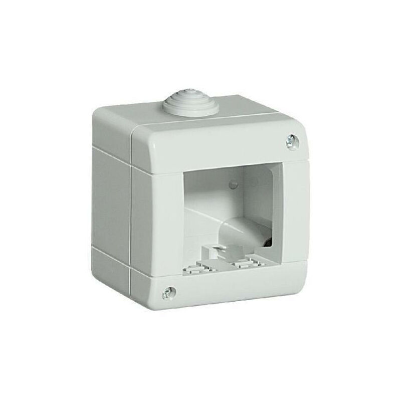 foto del prodotto vetrineinrete custodia idrobox per esterno a 2 posti compatibile con vimar plana cassetta per interruttori ip40