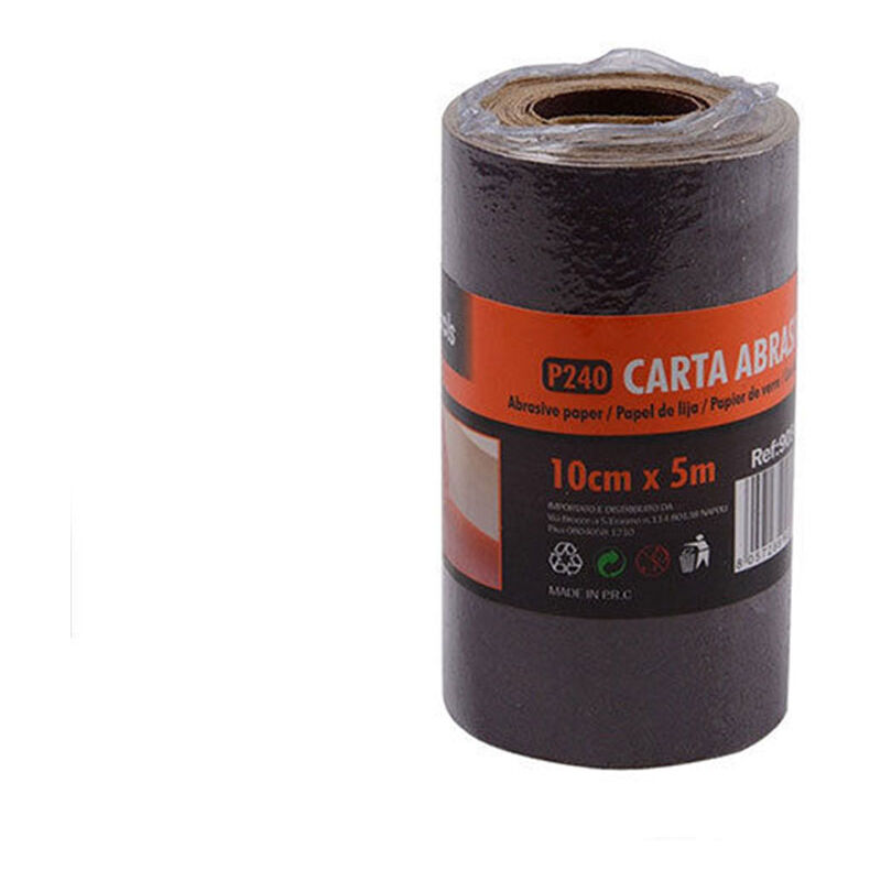 foto del prodotto vetrineinrete kit 2 rotoli carta abrasiva 5 metri carta vetrata grana per levigare smussare pulire legno o metallo p240