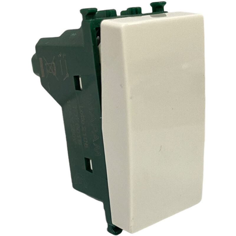 foto del prodotto vetrineinrete kit 3 interruttore unipolare bianco compatibile con vimar plana pulsante 1p 16ax 250vac