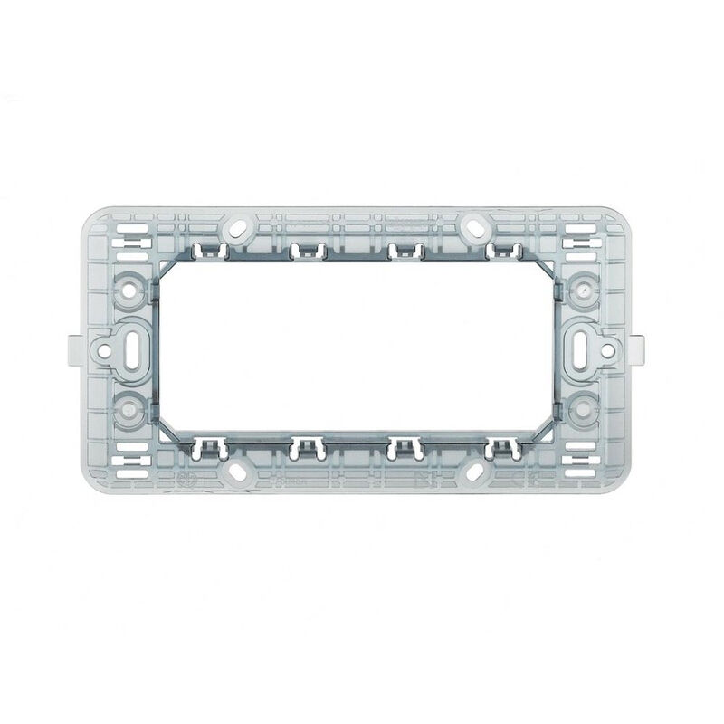 foto del prodotto vetrineinrete kit 5 supporti modulo per placche 4 posti compatibile con matix cassetta 503 scatola per placchette interruttori