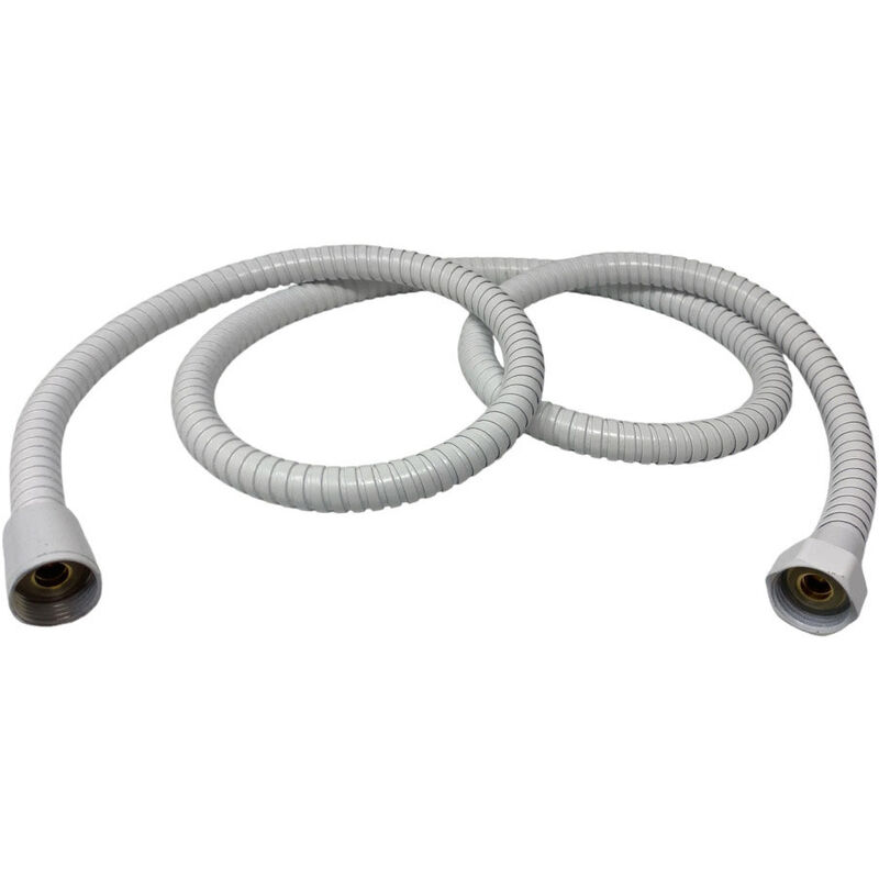 foto del prodotto vetrineinrete laccio doccia bianco tubo flessibile per doccetta e vasca da 150 cm attacco pollici per soffione