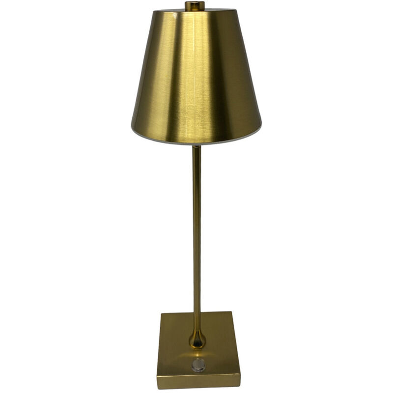 foto del prodotto vetrineinrete - lampada bistrot touch da tavolo a led ricaricabile usb 10 watt lume decorativo tripla colorazione di luce vari colori