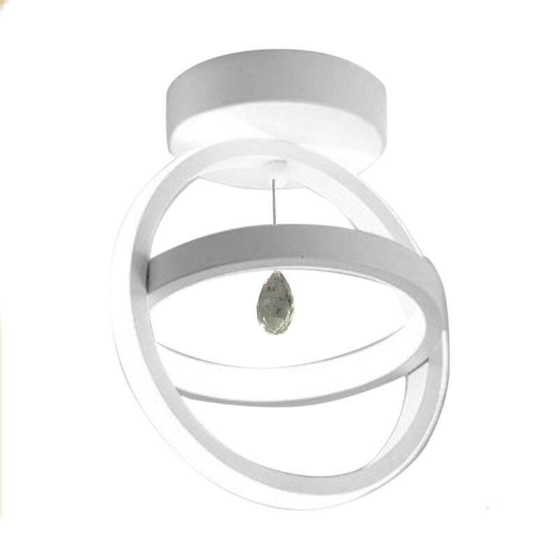 foto del prodotto vetrineinrete lampadario led moderno 22 watt forma cerchio plafoniera con pendente lampada da soffitto luce naturale 4000k
