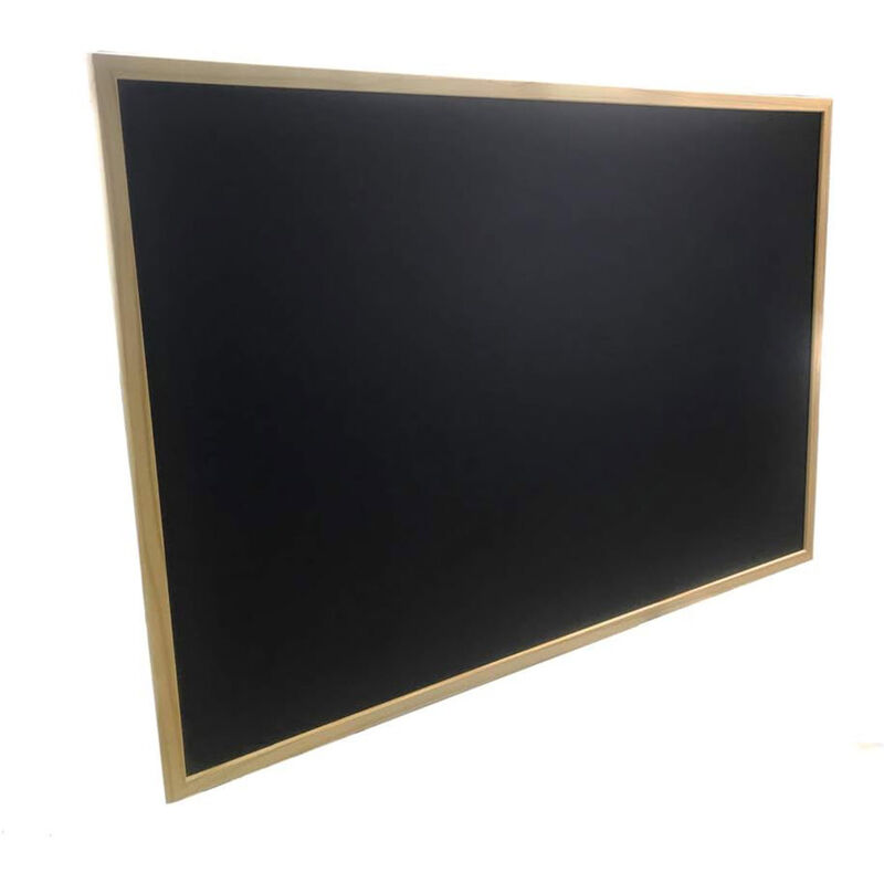 foto del prodotto vetrineinrete lavagna con cornice in legno scrivibile con gesso gessetti gioco per bambini da scuola ufficio 60x90 cm