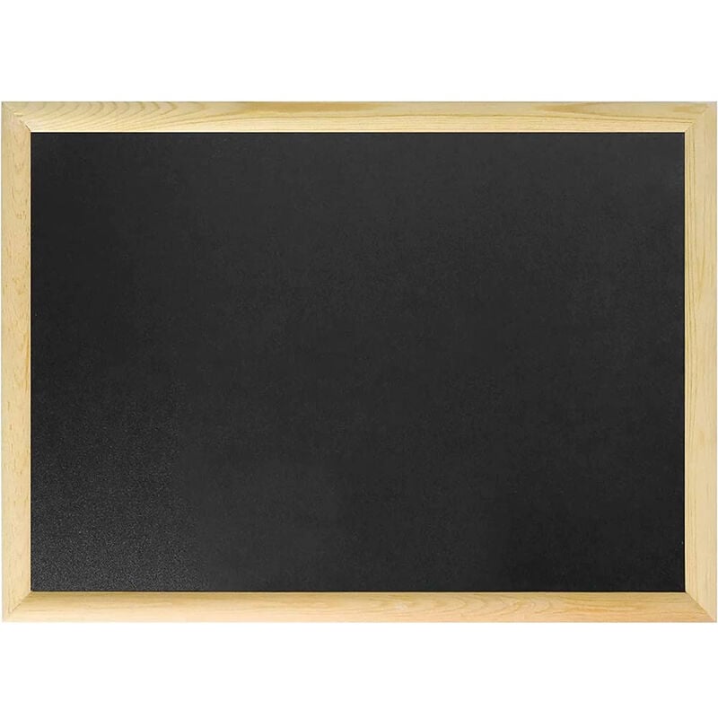 foto del prodotto vetrineinrete lavagna con cornice in legno scrivibile con gesso gessetti lavagnetta promemoria 20x30 cm
