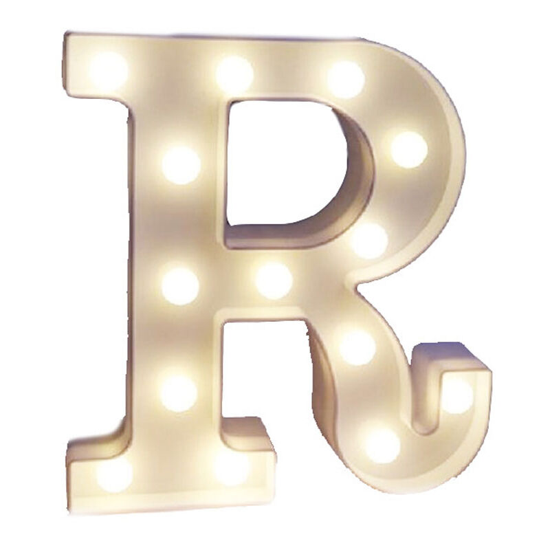 foto del prodotto vetrineinrete lettere luminose a led alfabeto r uminoso per decorazione casa compleanni nozze festa bar eventi luce calda