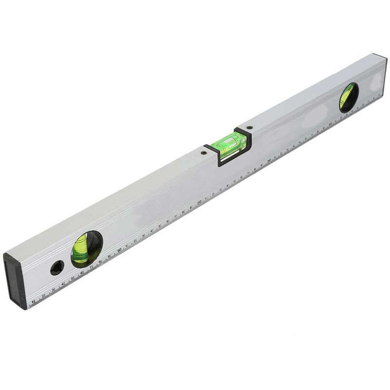 foto del prodotto vetrineinrete livella a bolla magnetica in alluminio strumento per misurazione orizzontale verticale 45 precisione 1mm m righello 100 cm