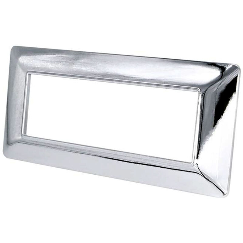foto del prodotto vetrineinrete placchetta per interruttore a 7 posti argento cassetta 507 compatibile con btcino matix supporto cover