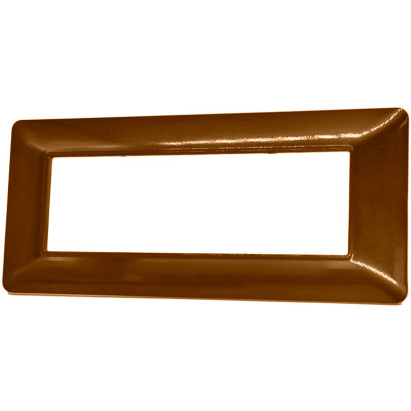 foto del prodotto vetrineinrete placchetta per interruttore a 7 posti bronzo cassetta 507 compatibile con btcino matix supporto cover