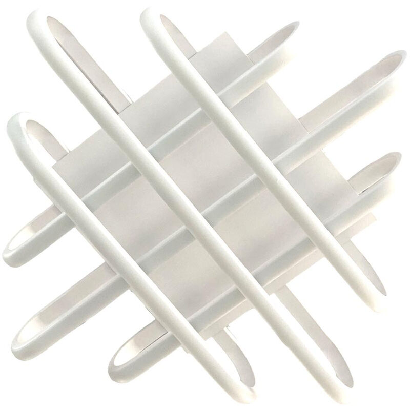 foto del prodotto vetrineinrete plafoniera da soffitto a led 58 watt lampadario bianco design moderno luce calda 3000k