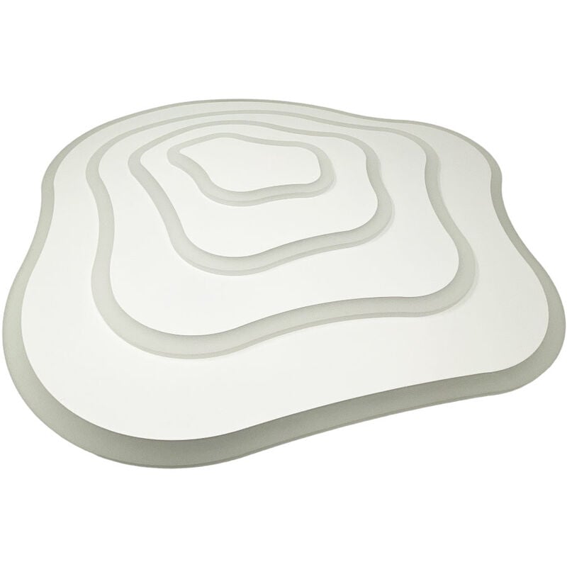 foto del prodotto vetrineinrete plafoniera led moderna effetto ondulato lampada da soffitto 59 watt luce fredda 6500k
