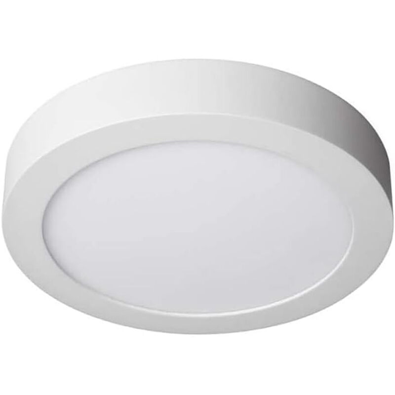 foto del prodotto vetrineinrete plafoniera led montaggio esterno 12 watt cct tre colorazione di luce fredda calda naturale selezionabile