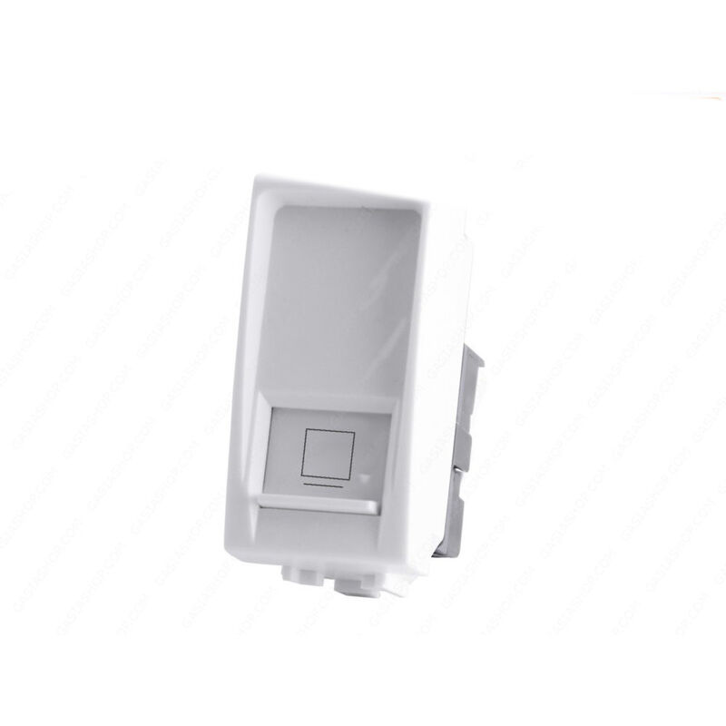foto del prodotto vetrineinrete presa di rete lan compatibile con living light international air connettore modulo rj45 8 pin utp cat 5e 1p bianco