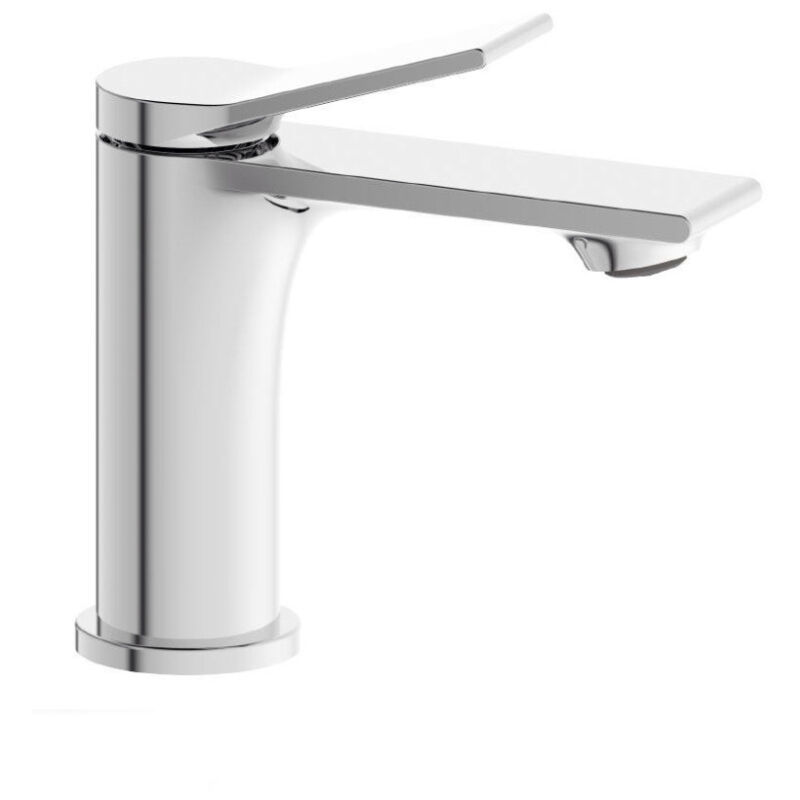 foto del prodotto vetrineinrete rubinetto per bagno moderno stilizzato miscelatore orientabile lavabo in ottone cromato lucido