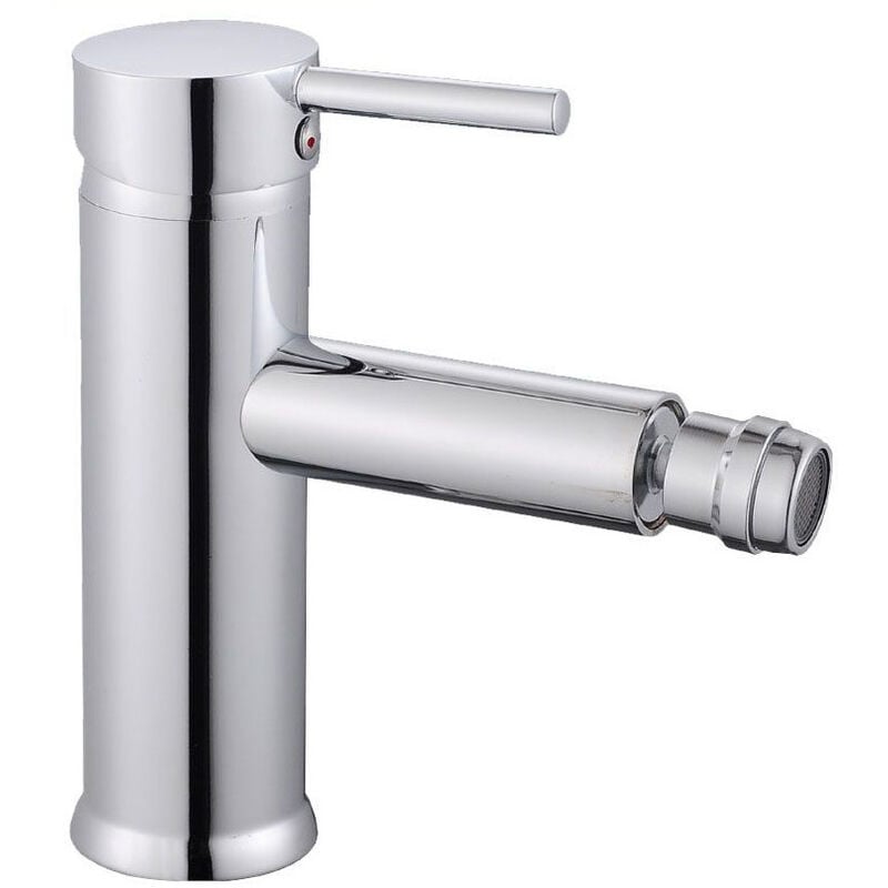 foto del prodotto vetrineinrete - rubinetto per bagno ultra moderno cromato lucido miscelatore orientabile per bidet