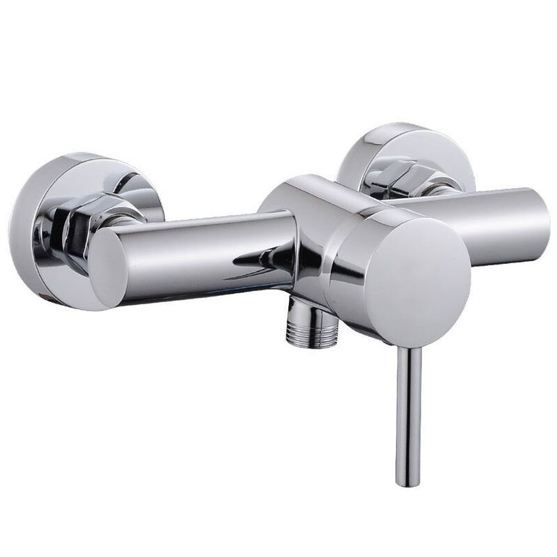foto del prodotto vetrineinrete rubinetto per bagno ultra moderno cromato lucido miscelatore orientabile per cabina doccia