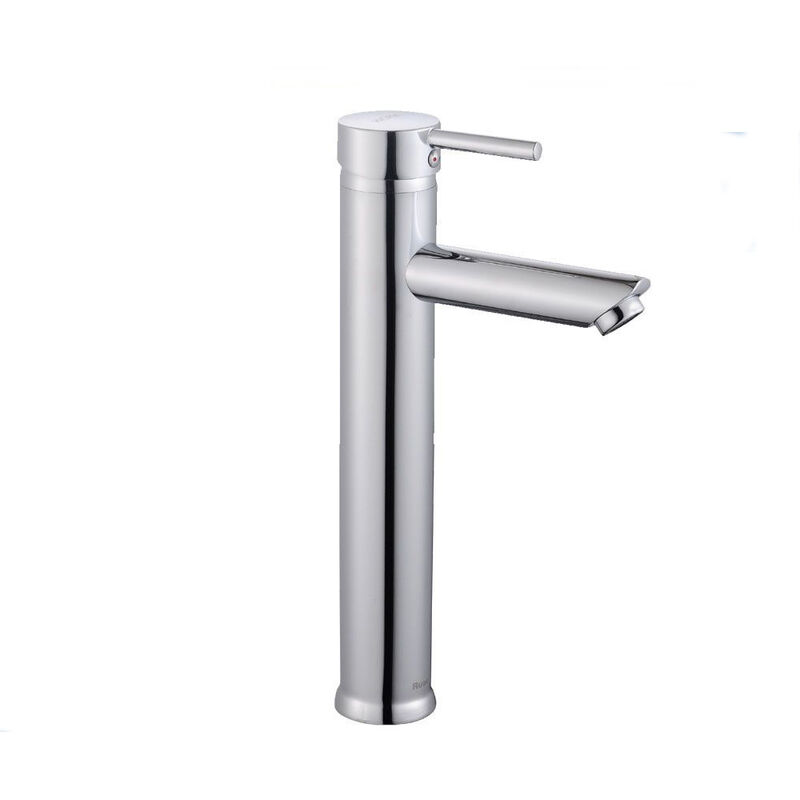 foto del prodotto vetrineinrete rubinetto per bagno ultra moderno cromato lucido miscelatore orientabile per lavabo a canna alta