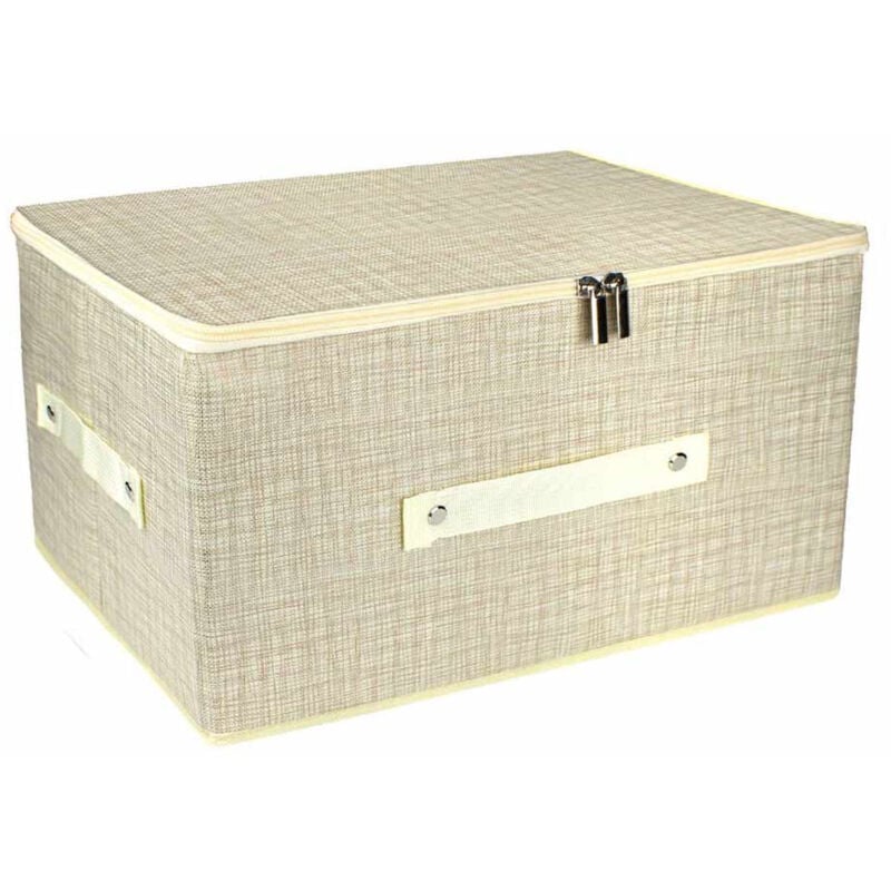 foto del prodotto vetrineinrete scatola box porta abiti contenitore organizer portaoggetti per armadi con chiusura zip cerniera 35x45x20 cm