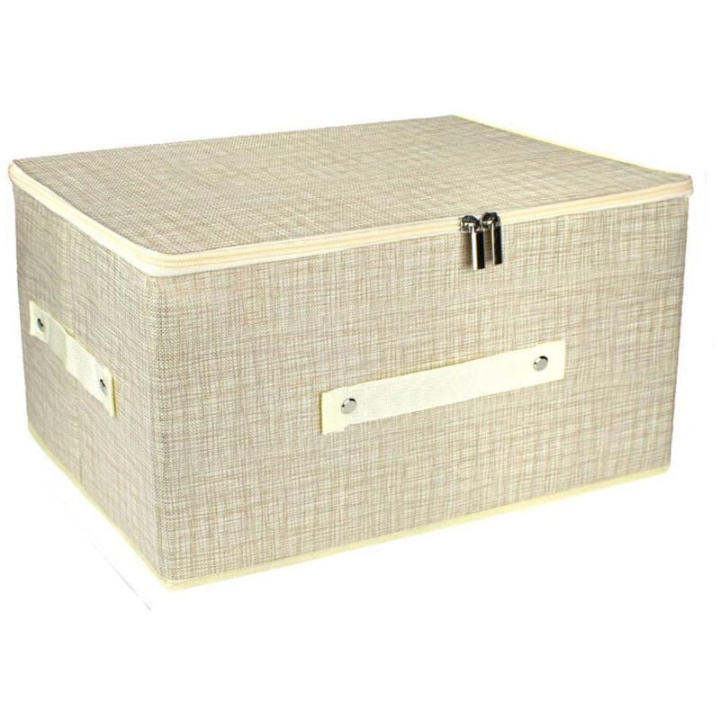 foto del prodotto vetrineinrete scatola box porta abiti contenitore organizer portaoggetti per armadi con chiusura zip cerniera 36x35x20 cm