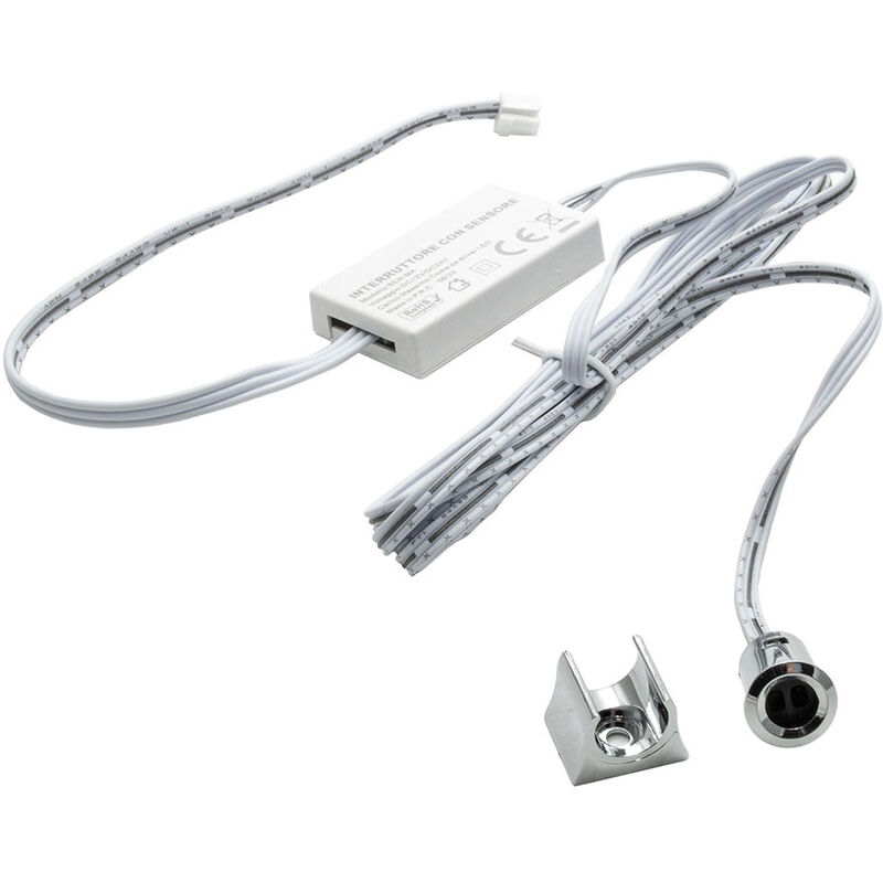 foto del prodotto vetrineinrete sensore di movimento interruttore per strip led armadi mobili sensori per luci con alimentatore 12v 24v 60 watt