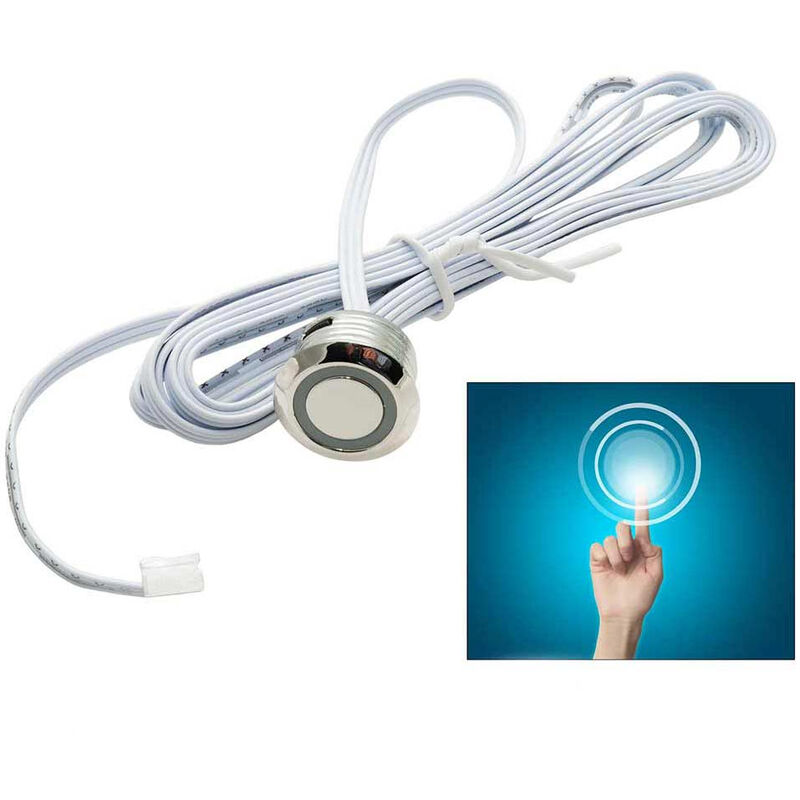 foto del prodotto vetrineinrete sensore interruttore touch per luci strip led pulsante per mobili armadi sensori di accensione 12 24v