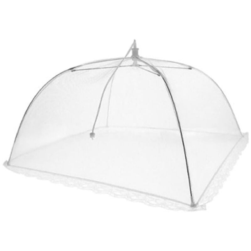 foto del prodotto vetrineinrete set di 4 ombrellini coprivivande a rete richiudibile proteggi cibo copertura per alimenti anti insetti 60 cm