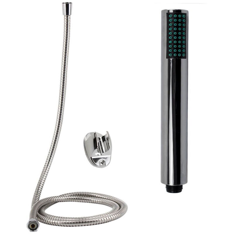 foto del prodotto vetrineinrete soffione con tubo flessibile da 1,8 metri doccetta a mano telefono doccia per bagno con supporto staffa a muro
