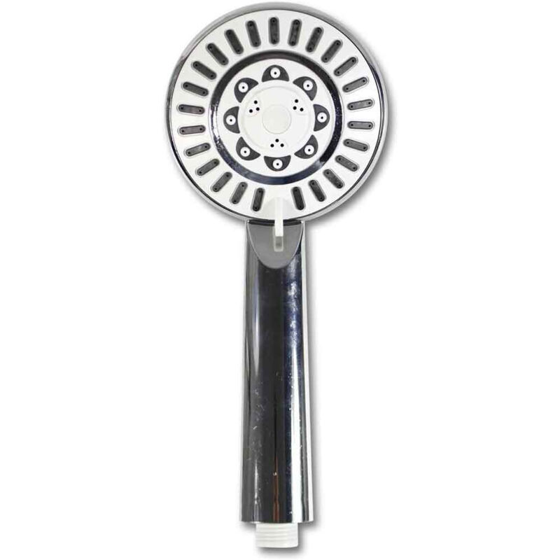 foto del prodotto vetrineinrete soffione per doccia con getto regolabile doccetta da vasca per bagno con filtro anticalcare telefono multigetto bianco