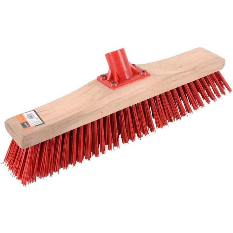 foto del prodotto vetrineinrete spazzola da giardino in legno con setole in pvc scopa per esterni spazzolone da 40 cm per foglie fogliame attrezzi per giardinaggio