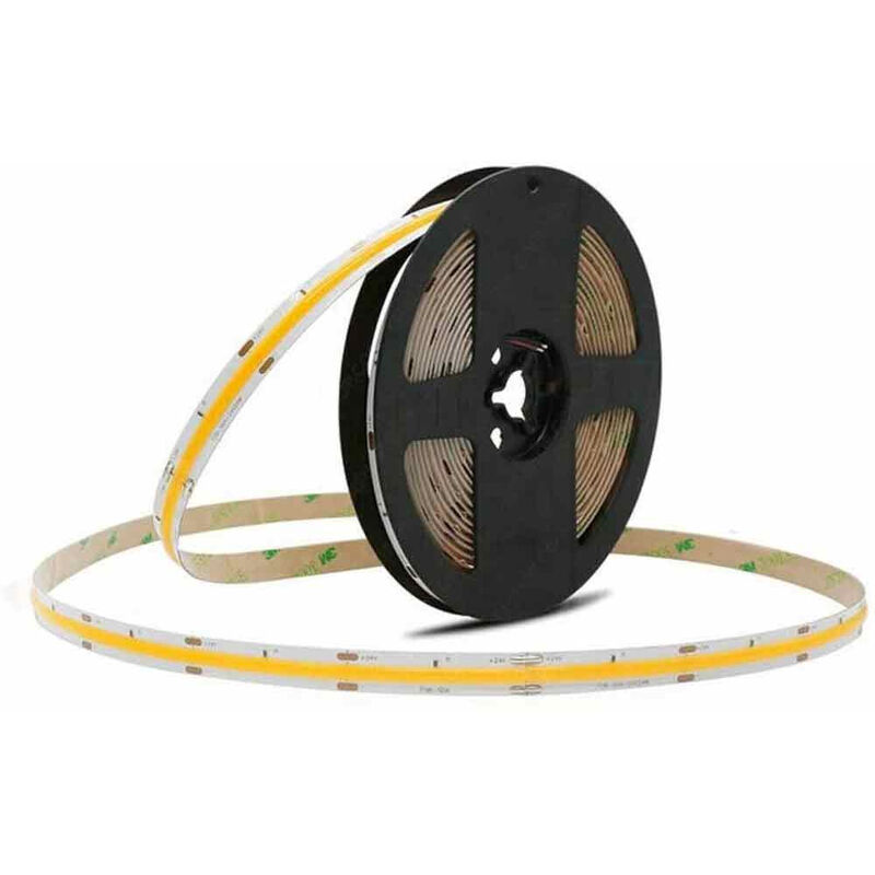 foto del prodotto vetrineinrete strip led cob flessibile striscia led adesiva 5 metri 45 watt 12v luce naturale 4000k