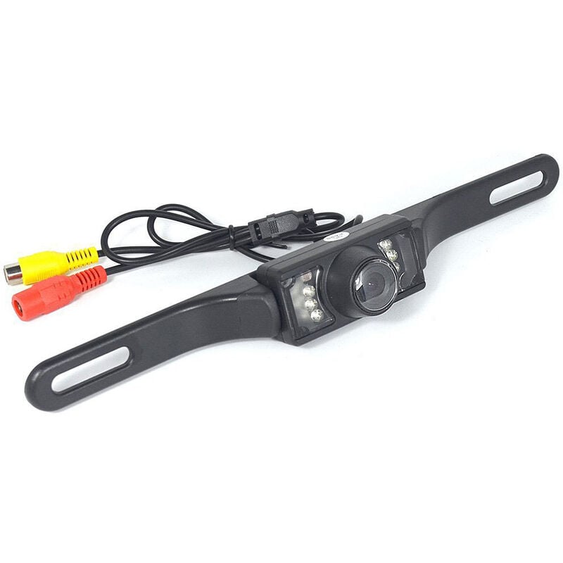foto del prodotto vetrineinrete telecamera retromarcia per auto 7 led infrarossi per visione notturna cmos aiuto parcheggio tenuta stagna camera posteriore