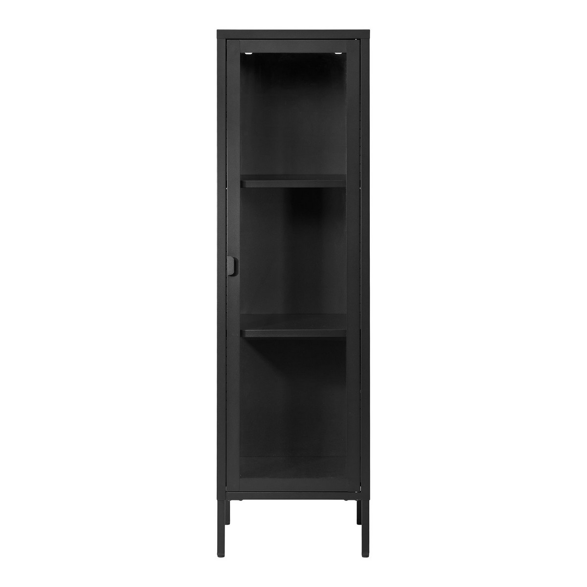 foto del prodotto vetrinetta brisbane, nero, metallo, 40x35x140 cm, epikasa