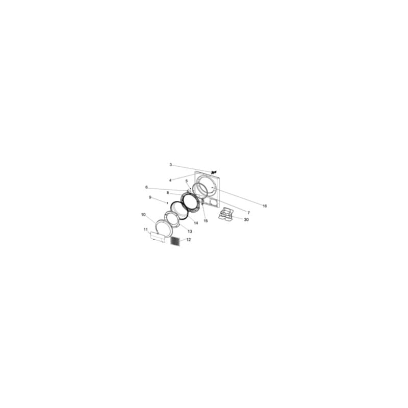 foto del prodotto vetro della porta codice 14 originale asciugatrice whirlpool 3328478015250750478
