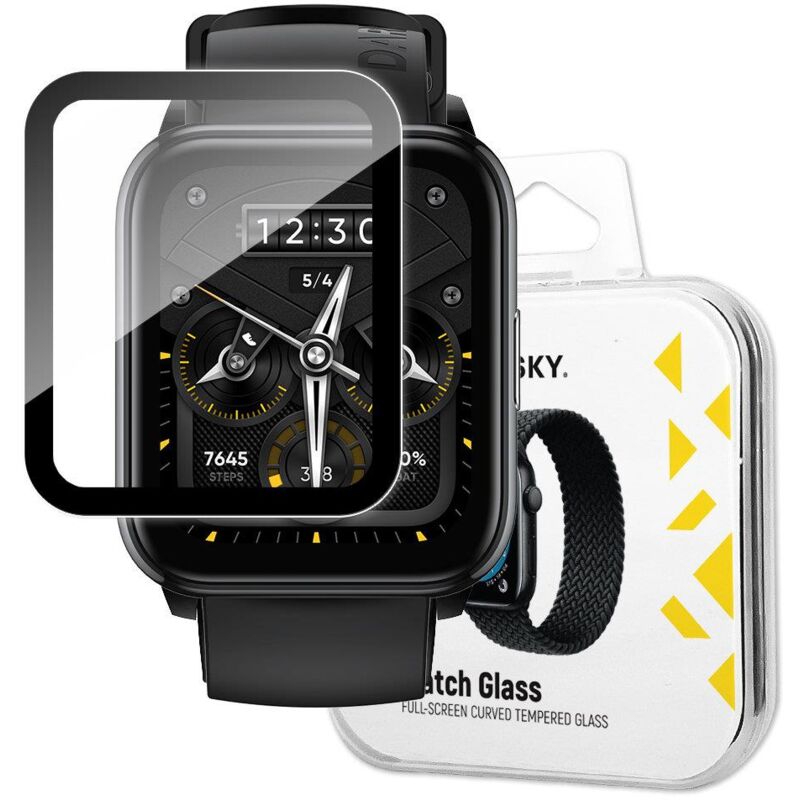 foto del prodotto vetro protettivo ibrido per realme watch 2 pro nero