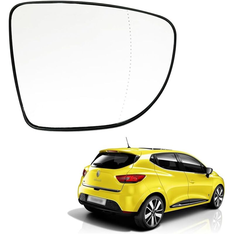 foto del prodotto vetro specchietto retrovisore destro, vetro specchietto esterno sinistro e destro riscaldato compatibile renault clio 4 captur zoe 2013 2020