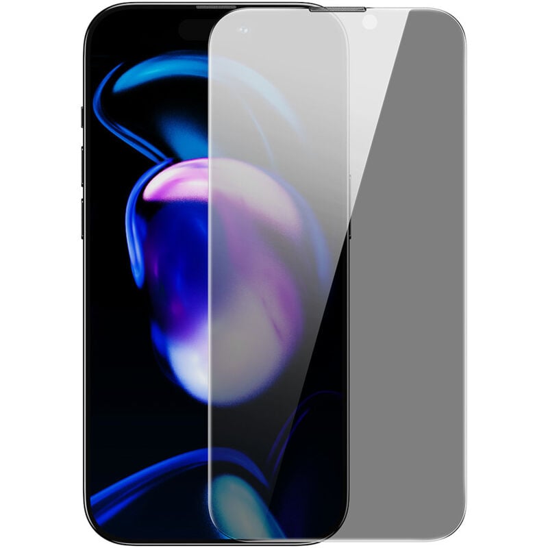foto del prodotto vetro temperato per iphone 14 pro, schermo intero, set filtro anti spia da 0,4 mm