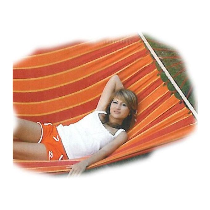 foto del prodotto vette amaca bahamas arancio rosso cm 150x200