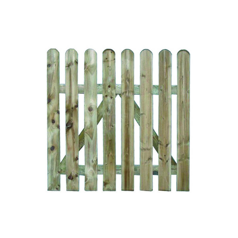 foto del prodotto vette cancelletto in pino impregnato con doghe continue cm.100x100h.